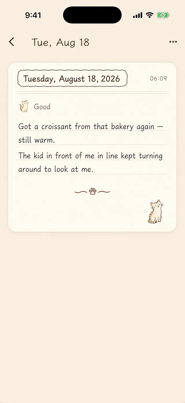 And a third page, written for yourself
