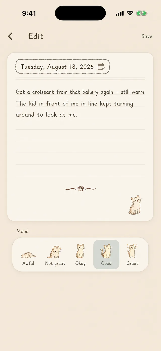 And a third page, written for yourself